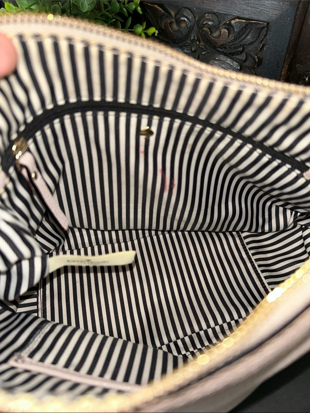 kate spade Pebbled Leather Shoulder Crossbody in Taupe
